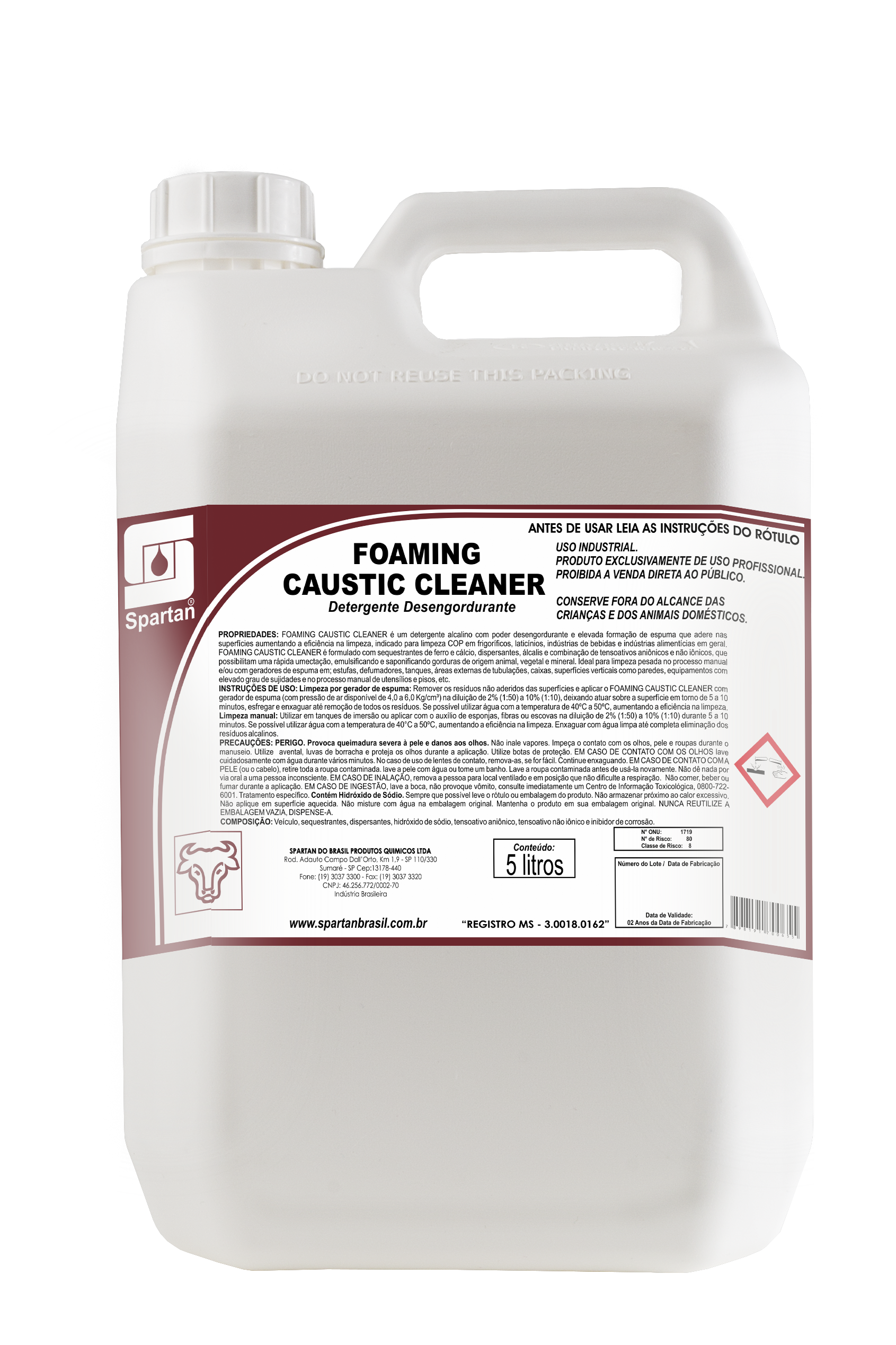 FOAMING CAUSTIC CLEANER - 5L
